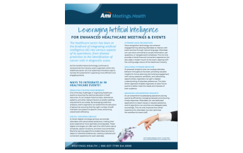 Leveraging Artificial Intelligence for Enhanced Healthcare Meetings & Events