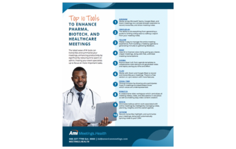 Top 10 Tools To Enhance Pharma, Biotech, and Healthcare Meetings
